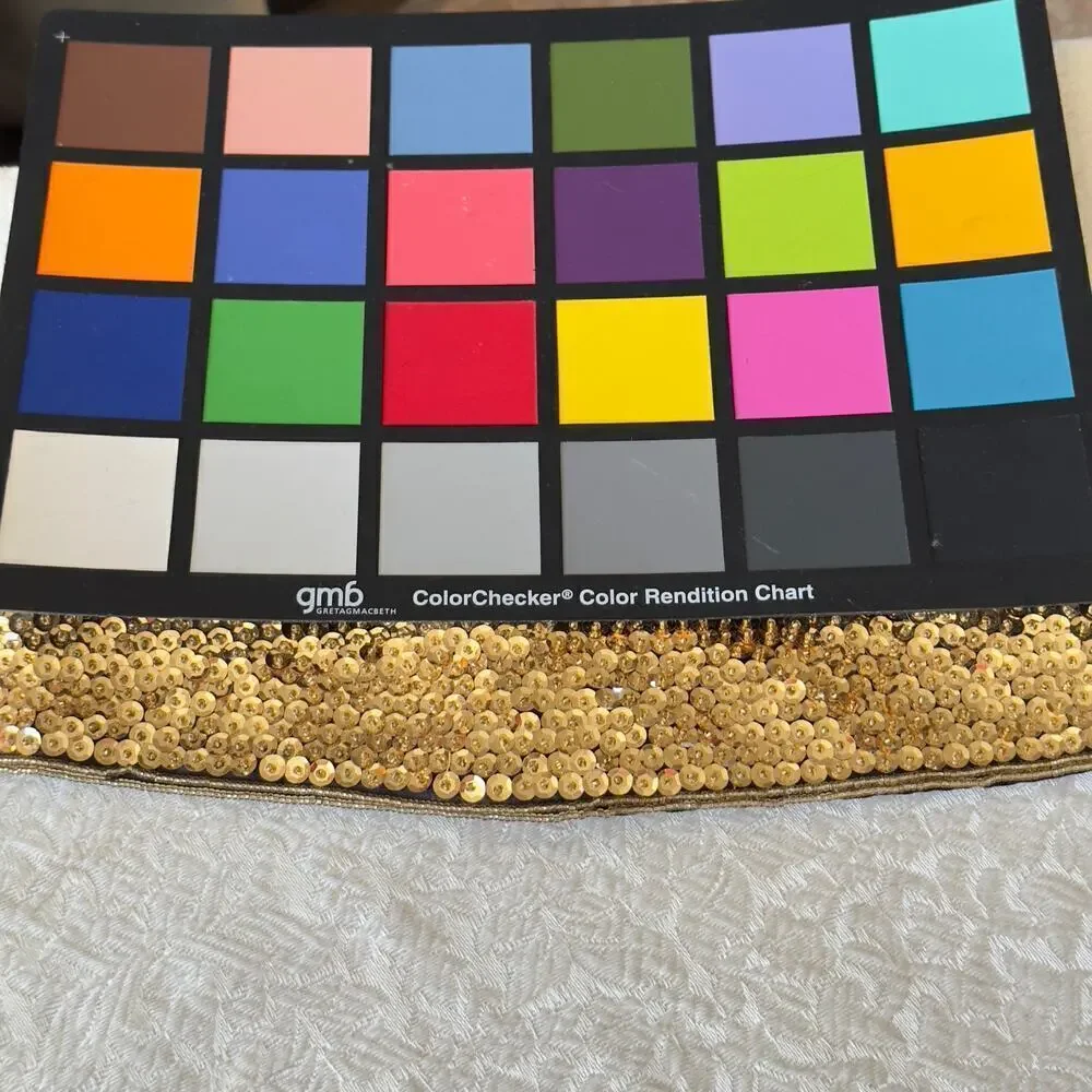 Vintage 1980s Gold Sequin Cummerbund Fashion Belt Black Satin Elastic Small